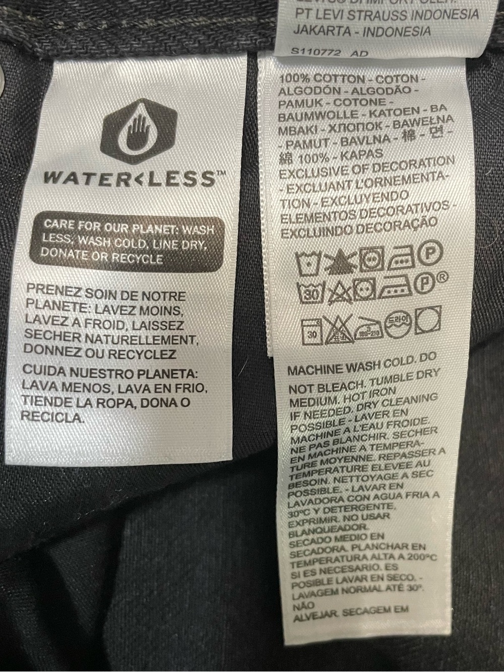 Levi's Cotton Women's 94 Baggy Jeans in Washed Black - Picture 10 of 10